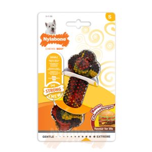 Bacon with Cheese Strong Rubber Bone - Small