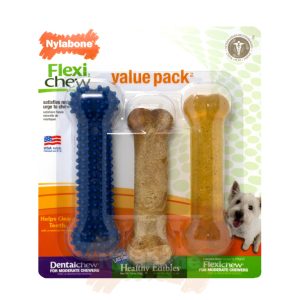 Chicken / Bacon Moderate Bone Triple Pack - Small