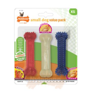 Bacon / Chicken Moderate Bone Triple Pack - X-Small