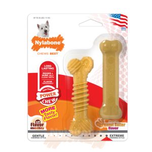 Chicken / Peanut Butter Extreme Textured Bone Twin Pack - Small