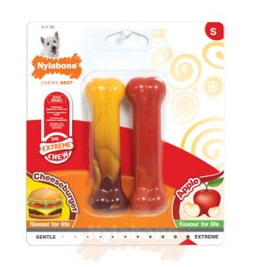 Beef with Cheese / Apple Extreme Bone Twin Pack - Small