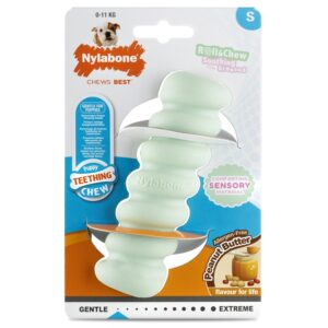 Nylabone Puppy Tactile Stick Soothing Sensory Puppy Chew Toy in packaging